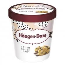 Ice Cream Bac Cookies & Cream 16 oz / pint Haagen-dazs 453 g 